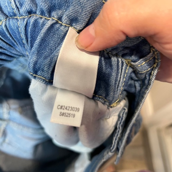 Wonderly Denim Wide Leg Paperbag Waist Jeans Cropped Blue Women's size 10 - Picture 11 of 13